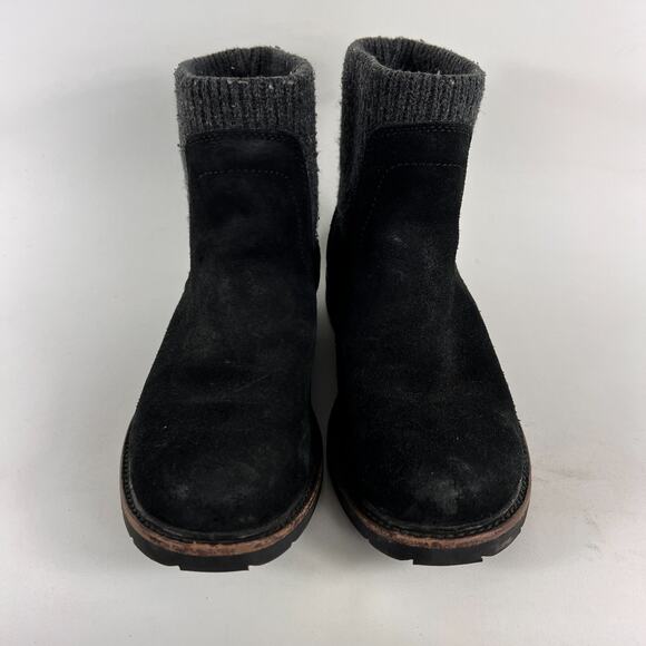 L.L Bean East Point Chelsea boots women's size 7 black leather ankle booties - Picture 4 of 11